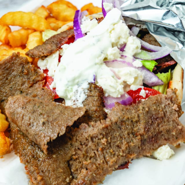 #4 Gyro & Fries.