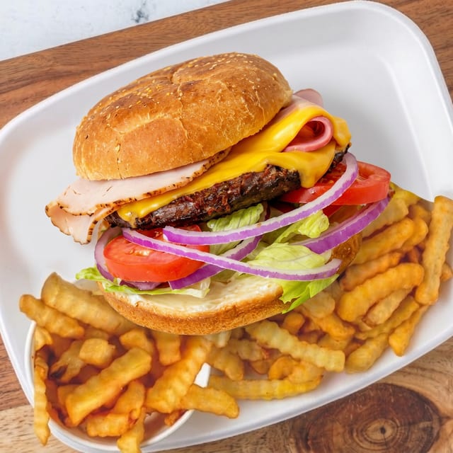 #8 CheeseBurger & Fries.
