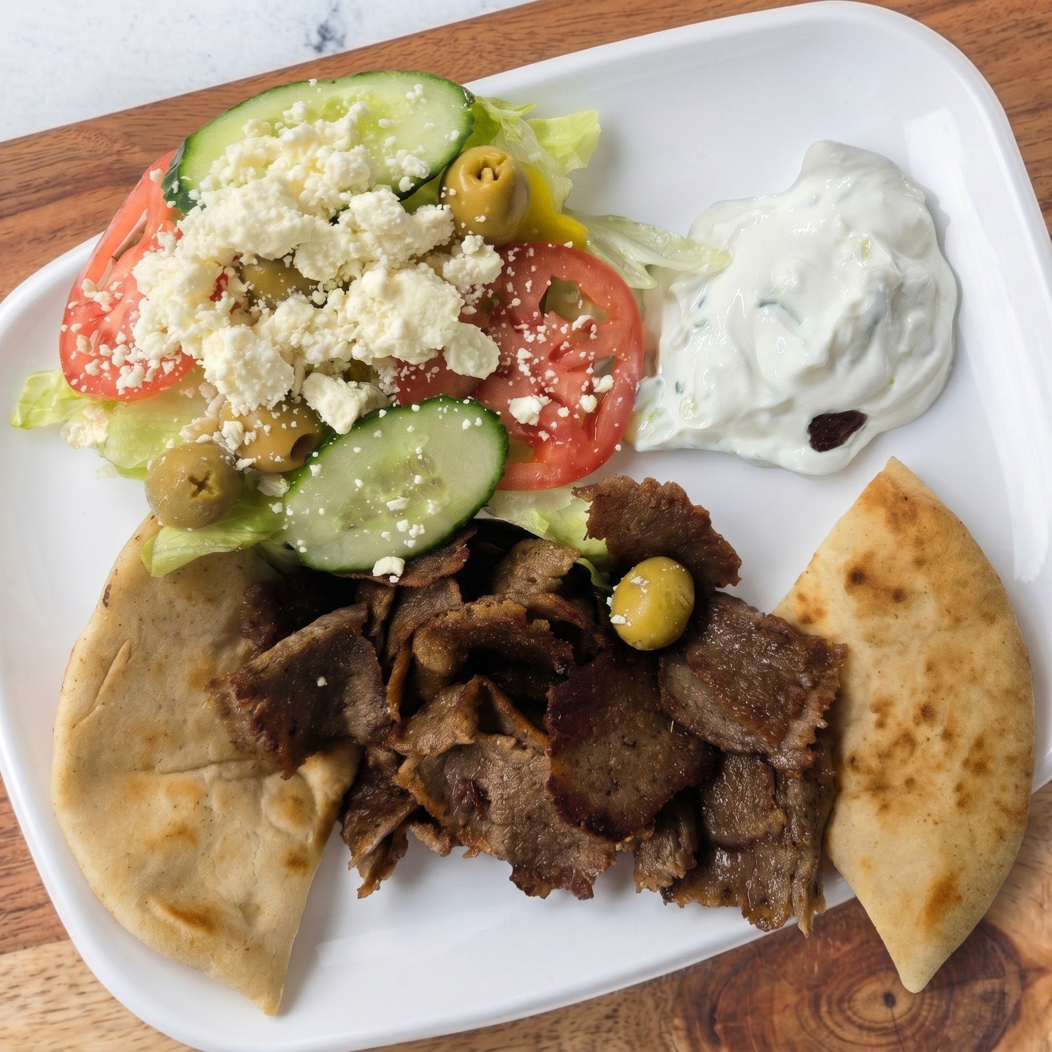 Gyro & Fries.